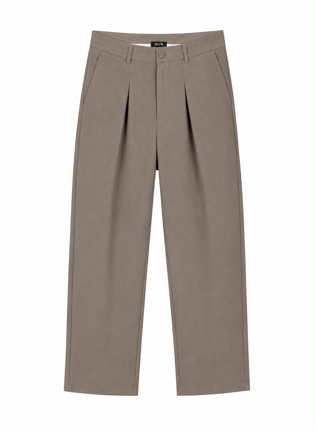 Pleated tailored trouser - Beige