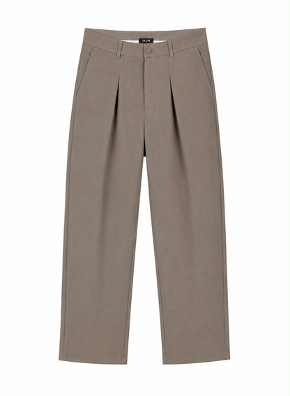 Pleated tailored trouser - Beige