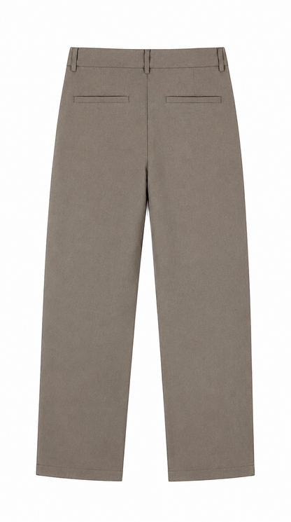 Pleated tailored trouser - Beige