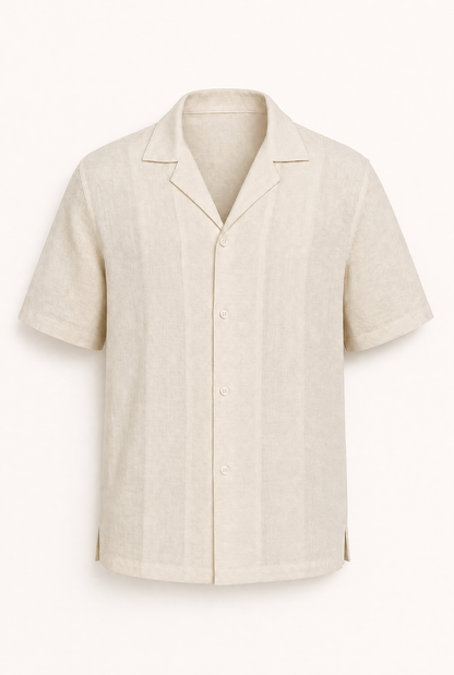 Pure Linen Shirt - Beige