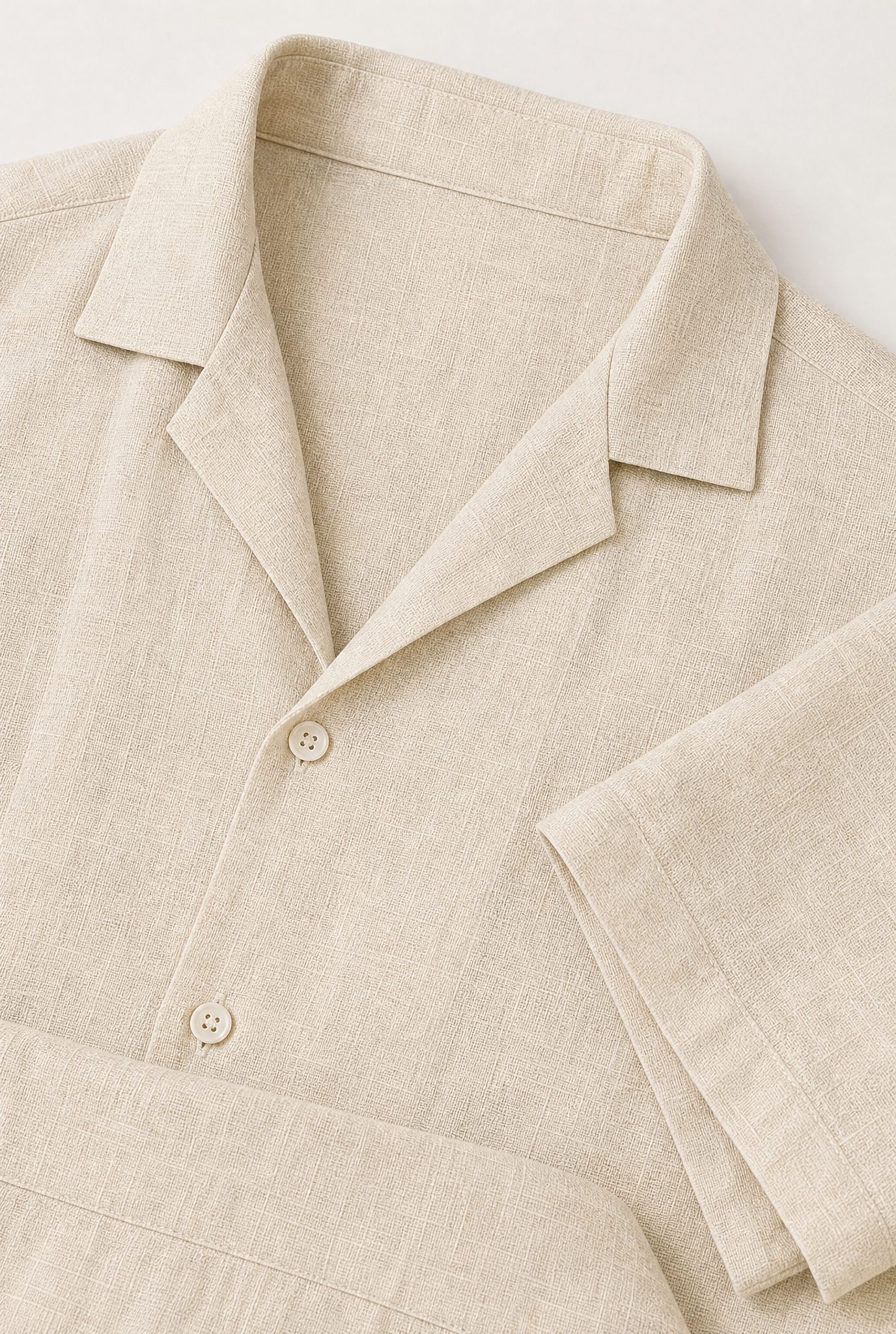Pure Linen Shirt - Beige