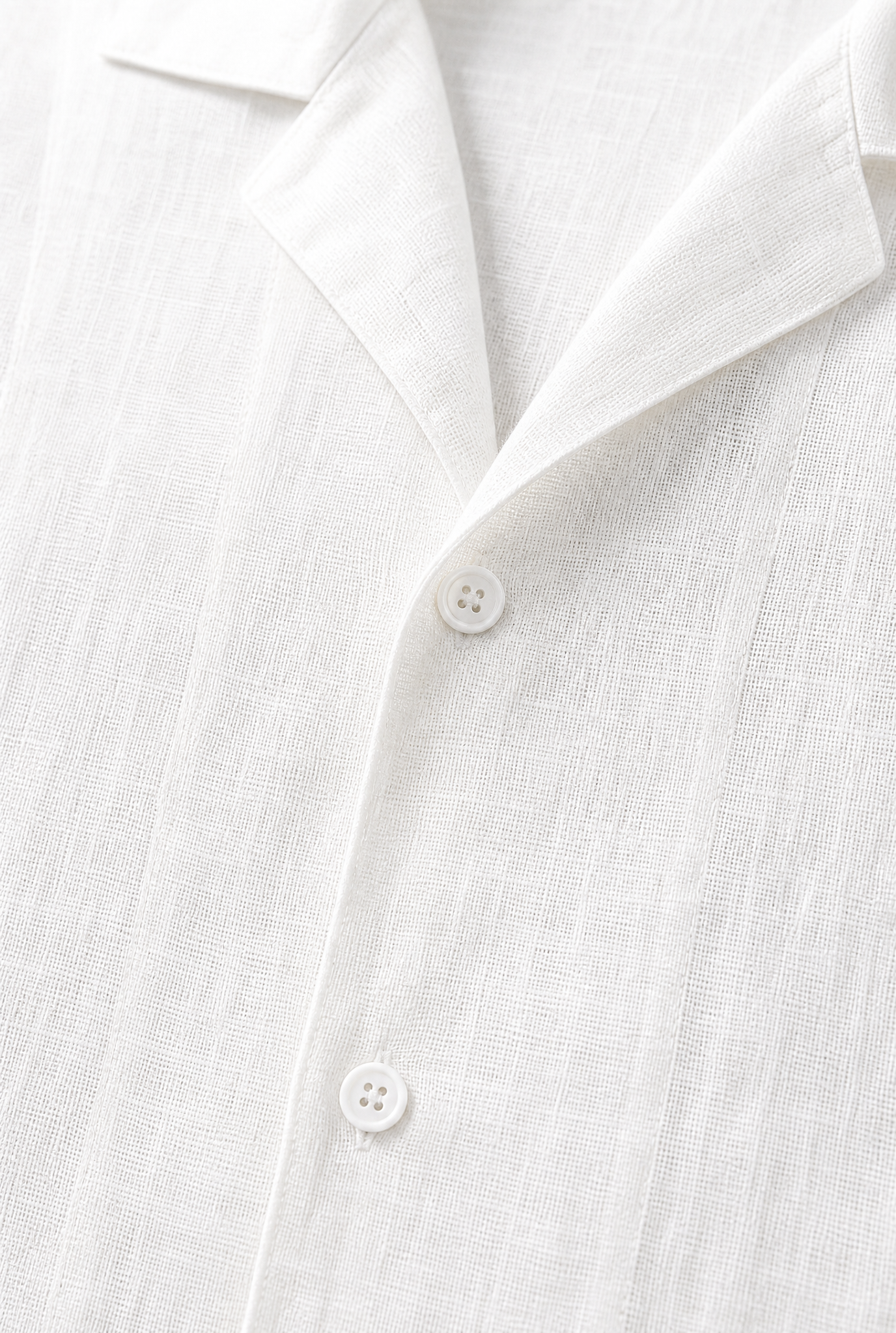 Pure Linen Shirt - White