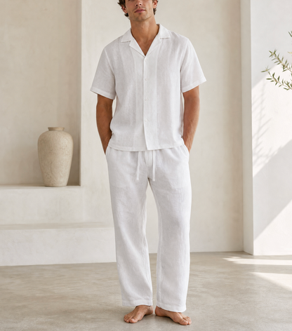 Pure Linen Shirt - White