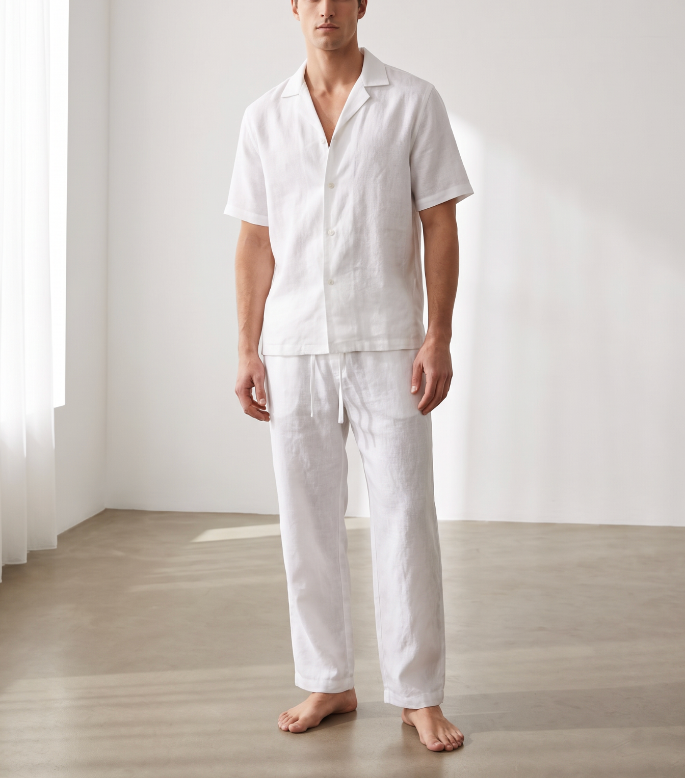 Pure Linen Shirt - White