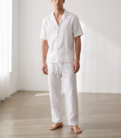 Pure Linen Shirt - White